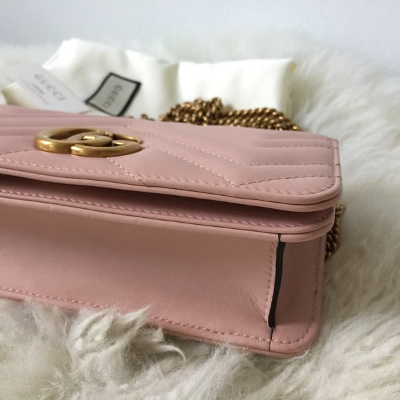 ❌SOLD❌GUCCI mini marmont light pink crossbody bag - Picture 4 of 8